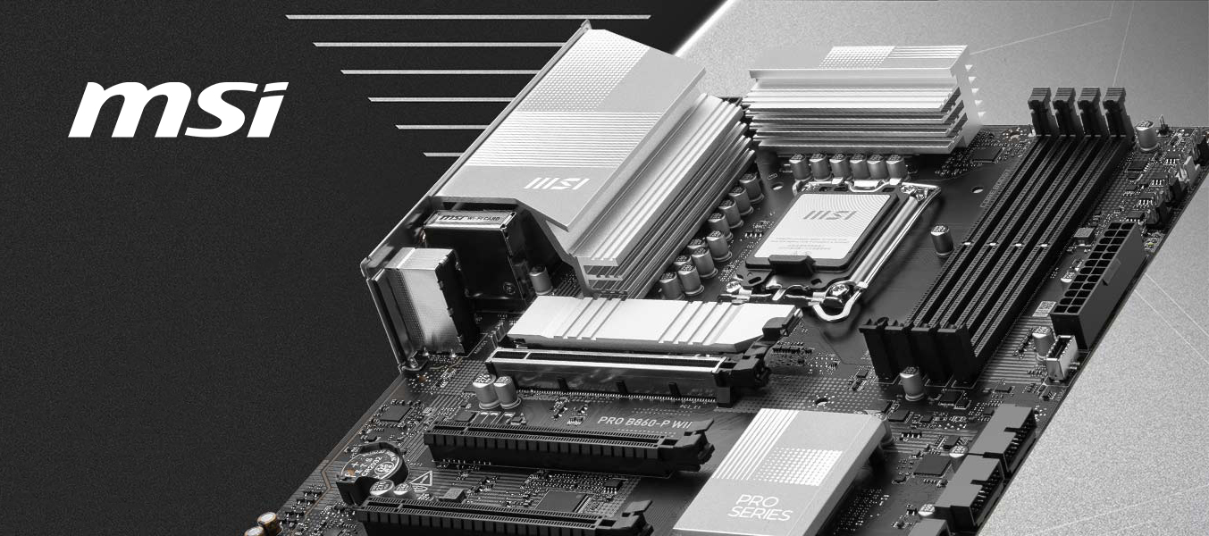 MSI PRO B860-P WIFI マザーボード PRO B860-P WIFI | PRO Series Motherboards｜Best Motherboard for AI